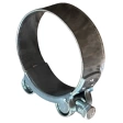 Хомут одноболтовый силовой 64-67 мм, оцинкованный