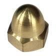 Гайка колпачковая М4 DIN 1587, латунная