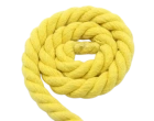 Канат хлопчатобумажный 6 мм желтый 20 м