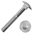 Болт с полукруглой головкой и квадратным подголовком 8х120 мм DIN 603, оцинкованный