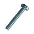 Винт с полукруглой головкой М6х35 мм DIN 7985, оцинкованный, полная резьба