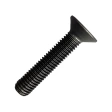 Винт потай 20х55 мм с внутр. шестигр. DIN 7991 класс прочности 10.9, полная резьба