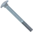Болт с полукруглой головкой и квадратным подголовком 6х65 мм DIN 603, оцинкованный