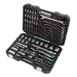 Набор инструментов 82 предмета 120 зубьев. CrV. 1/4 1/2" Gross