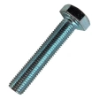 Болт М12х1,5х50 мм класс прочности 10.9 DIN 961, полная резьба, оцинкованный