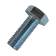 Болт М12х1,5х30 мм класс прочности 10.9 DIN 961, полная резьба, оцинкованный