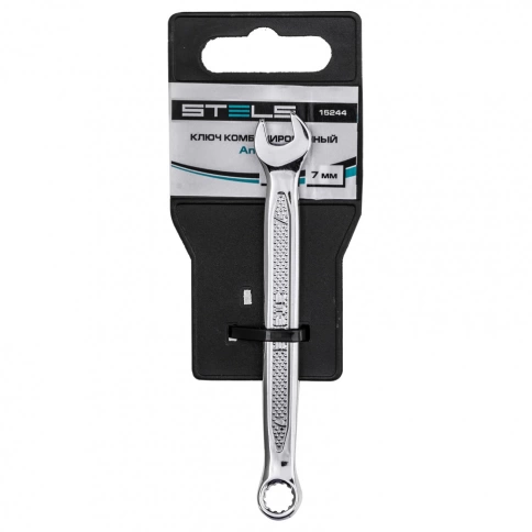 Ключ комбинированный антислип CrV Stels фото 12