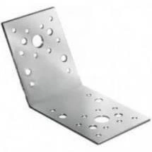 Крепежный уголок под 135 градусов 90х90х40 мм, оцинкованный фото 1