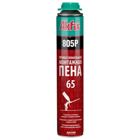 Пена полиуретановая профессиональная Akfix 850, 850 мл фото 1