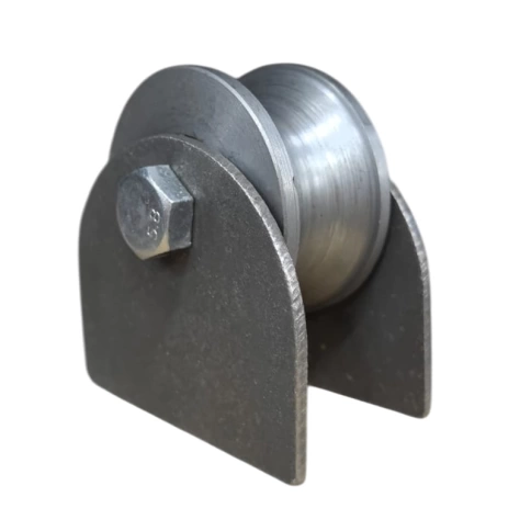 Ролик d65 мм Р3611 на пластинах под трубу 3/4 d25 мм, металл фото 2