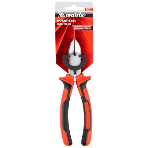 Бокорезы NICKEL, никелированные двухкомпонент.рук.180 мм Matrix фото 1