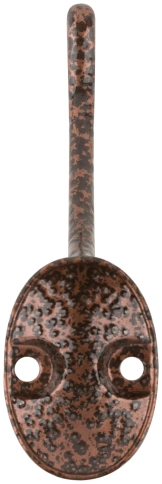 Крючок-вешалка двойной антик медь  фото 4