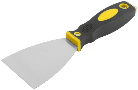 Шпатель для удаления ржавчины Профи, толщ.лезвия 1 мм, 2-хкомп.ручка с метал.бойком 3" (75 мм) фото 2