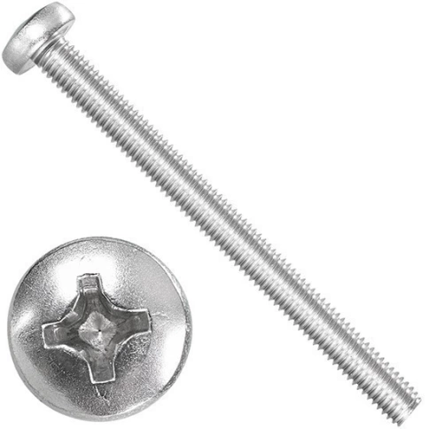 Винт нержавеющий 3х8 мм РН DIN7985, 10 шт. фото 6