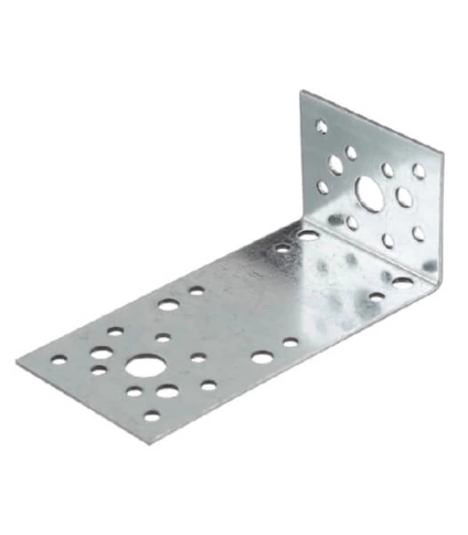 Крепежный ассиметричный уголок 130х50х65 ОЦ, 4 шт. фото 5