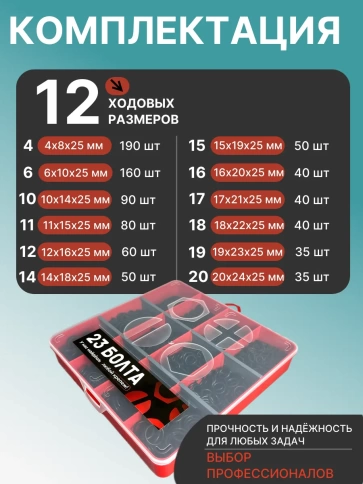 Кольца уплотнительные 4-20 мм резиновые в органайзере НАБОР 3 фото 2