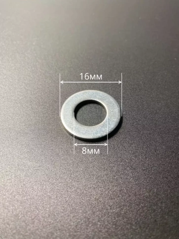 Шайба М8 оцинкованная DIN125, 1500 шт. в контейнере фото 2