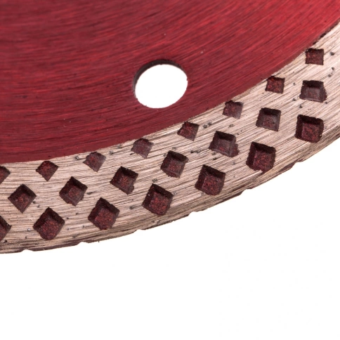 Диск отрезной алмазный сплошной сухое/мокрое резание 115х22,2 мм Matrix фото 4