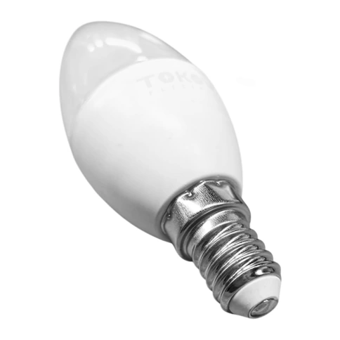 Лампа светодиодная 7Вт С37 6500K Е14 176-264В фото 3