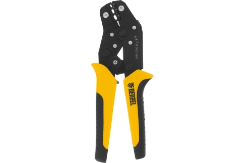 Клещи для обжима изолир. наконечников НКИ, НВИ разъемов РПИ гильз ГСИ 0,5-2,5кв.мм Denzel фото 1