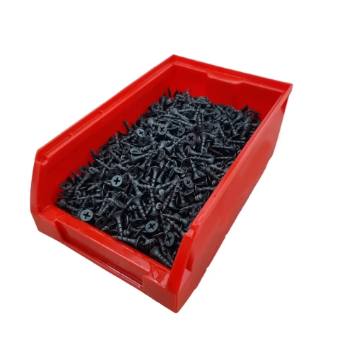 Саморез по гипсокартону 3,5х19 мм, частая  резьба, фосфатированный, 2000 шт. в контейнере фото 1