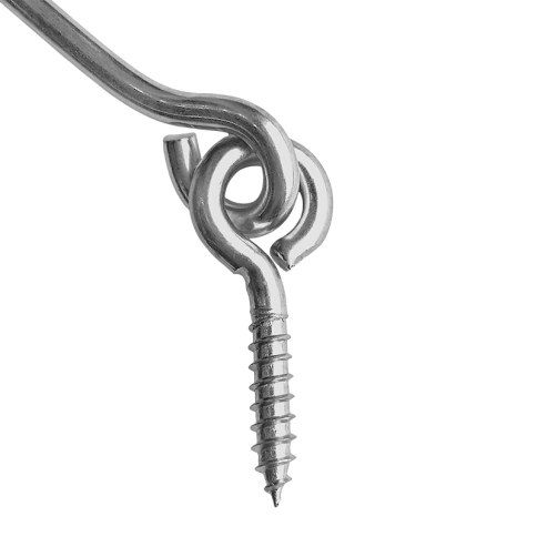 Крючок ветровой КР-100/1 оцинкованный с шурупом-кольцо фото 2
