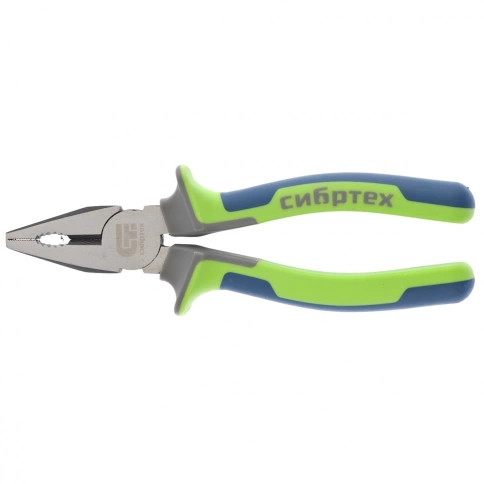 Плоскогубцы комбинир фосфатир, трехкомпонент.рук. Сибртех фото 1