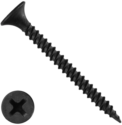 Саморез по г/к, част., рез.фосф.  фото 2