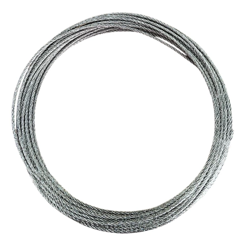 Трос стальной d1 оцинкованный без оплетки, 10 метров фото 2