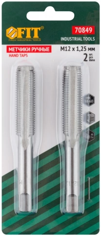 Метчик метрический,25 мм легир.сталь набор 2шт фото 2