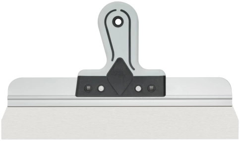 Шпатель фасадный Профи, нержавеющая сталь, прорезиненная ручка 350 мм фото 1