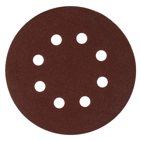 Круг абразивный перфорир. на ворсовой основе под "липучку" 125 мм Р320 5 шт  Matrix  фото 1