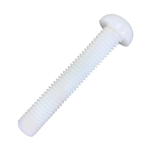 Винт полиамидный 6х50 мм DIN7985 (пластик), 20 шт. фото 1