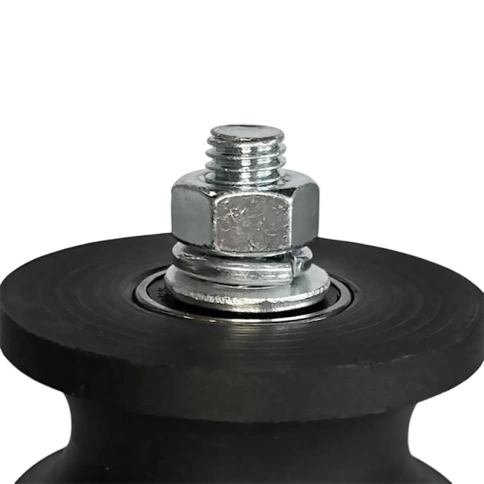 Ролик d70 мм ЧР2707 под трубу d3/4 d25 мм, черный капролон фото 2