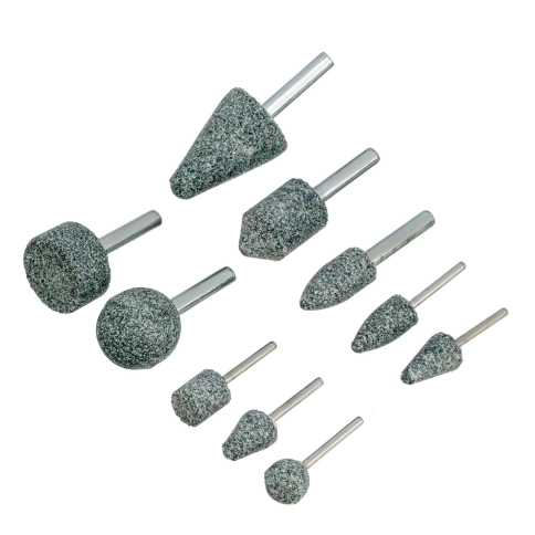 Шарошки абразивные для дрели ПШМ 63С 10 шт. Denzel фото 1