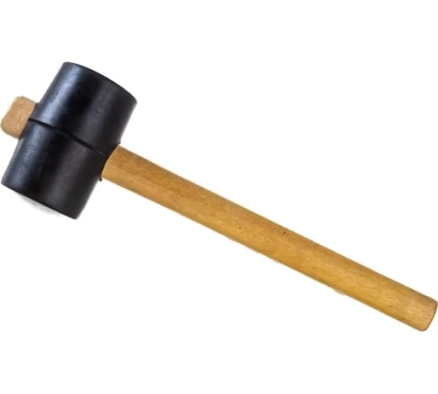 Киянка резиновая, черн.резина, дерев.рук. Ultima фото 1