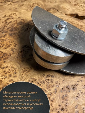 Ролик на платформе Р3603, d65мм под полосу шир. 30 мм, 2 шт. фото 4