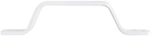Ручка скоба плоская белая фото 2