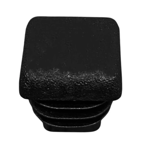 Заглушка для труб квадратная 30х30 мм, черная фото 1