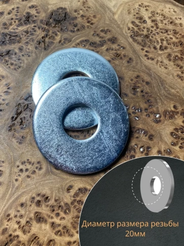 Шайба увеличенная оцинкованная М20 DIN 9021 фото 3