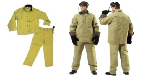Костюм сварщика брезент.с усилением пл.480гр ГОСТ 64-66/рост 3,4 ПРОФЕССИОНАЛ фото 1
