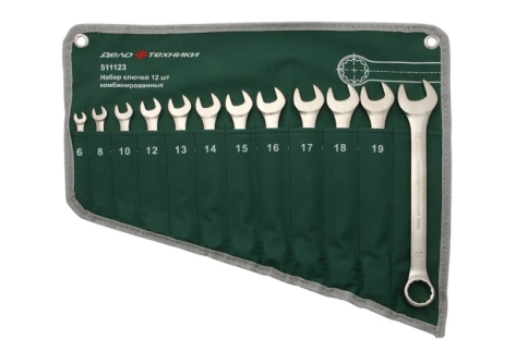 набор ключей комбинированных 12 шт в ЕВРО сумке Дело Техники фото 1
