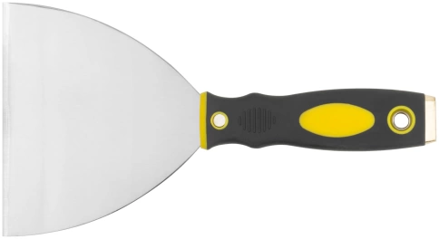 Шпатель для удаления ржавчины Профи, толщ.лезвия 1 мм, 2-хкомп.ручка с метал.бойком 5" (125 мм) фото 1