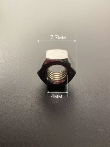 Гайка Нержавеющая М4 DIN 934 шестигранная 100 шт фото 2