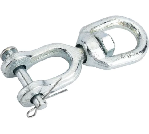 Вертлюг петля-вилка М10, оцинкованный фото 1
