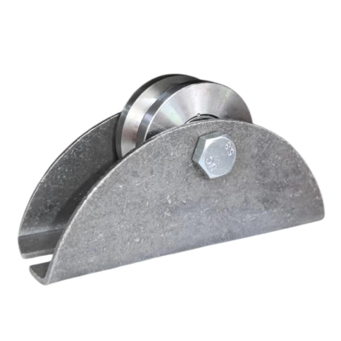 Ролик d65 мм Р3616 на большой платформе под угол шириной 30 мм, металл фото 1