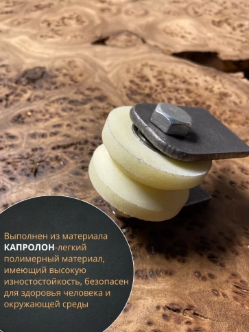 Ролик на пластинах d40мм, под угол ,капролон 4 шт. фото 4