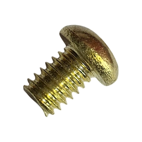 Винт с полукруглой головкой 3,0х6 мм DIN 7985, полная резьба, латунный фото 1