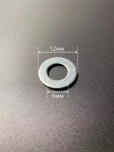 Шайба М6 оцинкованная DIN125, 2500 шт. в контейнере фото 2