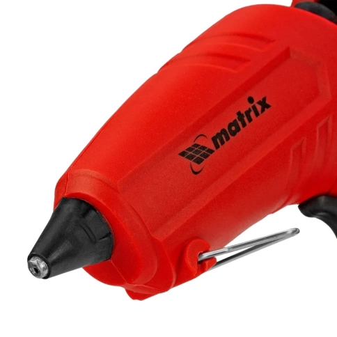 Пистолет клеевой 11 мм 40 (100) Вт 18 г/мин выключатель и индикатор напряжения Matrix фото 2